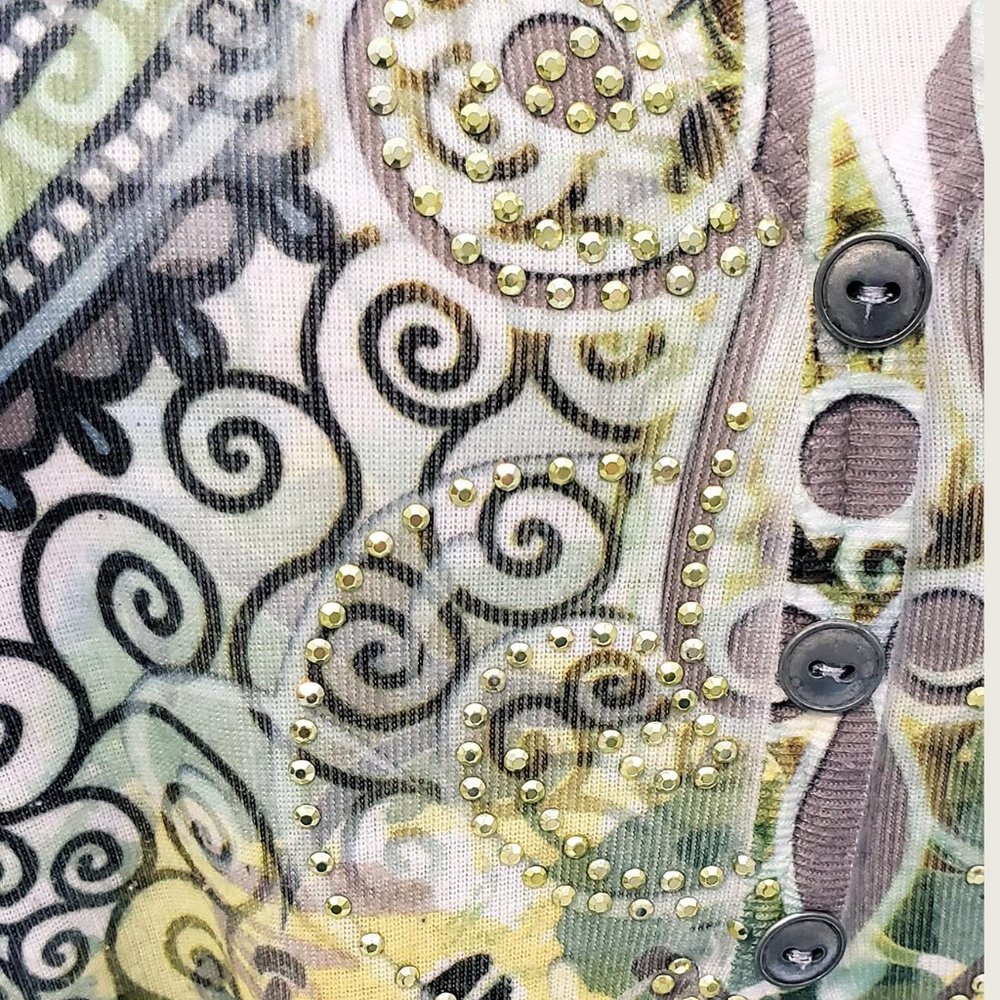 Style&co. Beaded Paisley Top - Picture 2 of 8